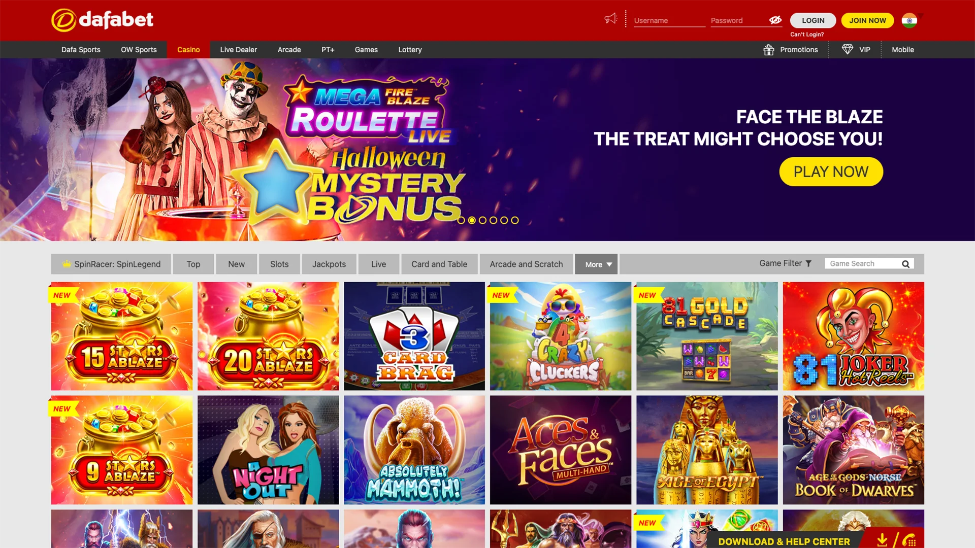 The most profitable slots from Dafabet Casino.